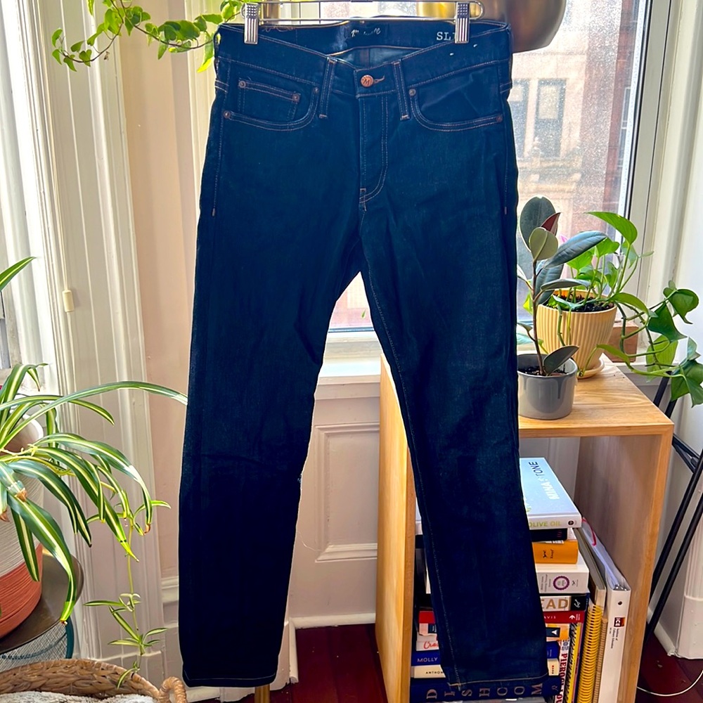 Madewell slim dark wash jeans
